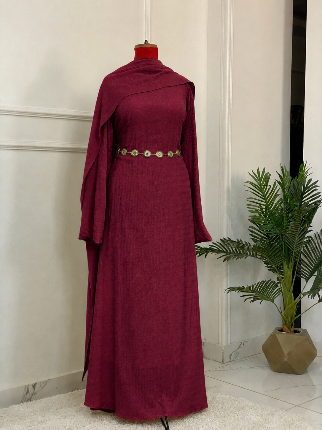 Dress with shal