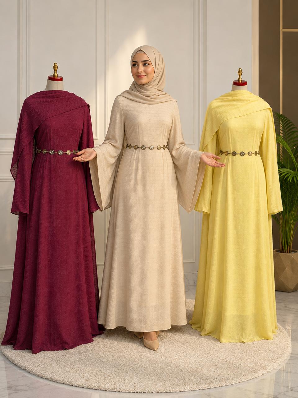 Dress with shal